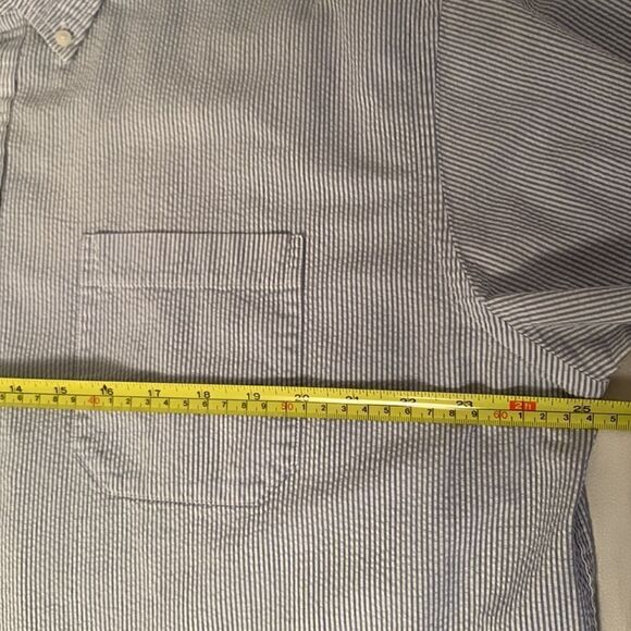 LLBean Men’s Striped Short Sleeve Buttons Closure Shirt Size XL - Picture 4 of 7